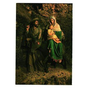 Bethlehem The Holy Family Egypt Vintage Postcard Religion Jesus Joseph Mary